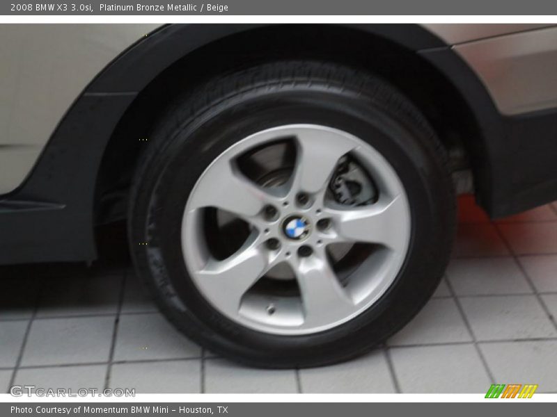 Platinum Bronze Metallic / Beige 2008 BMW X3 3.0si