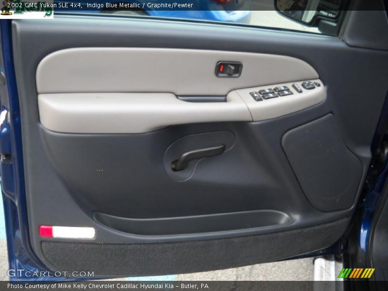 Indigo Blue Metallic / Graphite/Pewter 2002 GMC Yukon SLE 4x4