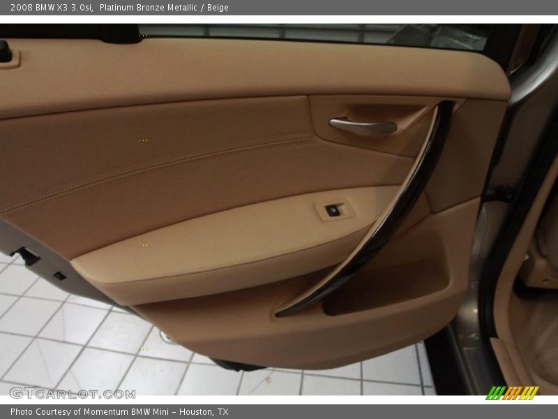 Platinum Bronze Metallic / Beige 2008 BMW X3 3.0si