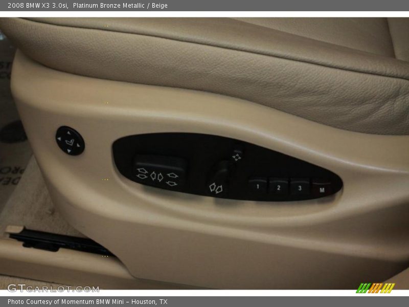 Platinum Bronze Metallic / Beige 2008 BMW X3 3.0si