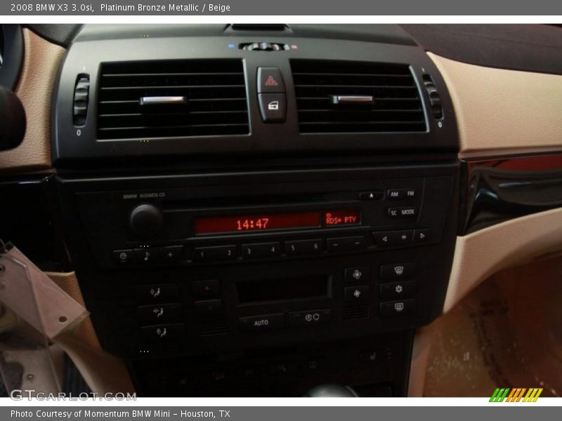 Platinum Bronze Metallic / Beige 2008 BMW X3 3.0si