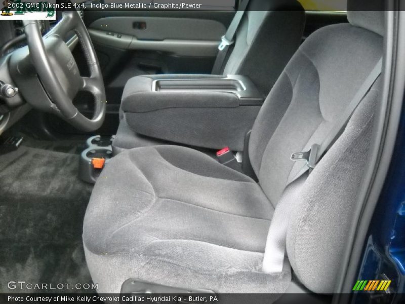 Indigo Blue Metallic / Graphite/Pewter 2002 GMC Yukon SLE 4x4