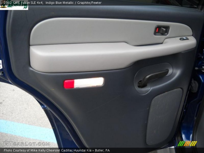 Indigo Blue Metallic / Graphite/Pewter 2002 GMC Yukon SLE 4x4