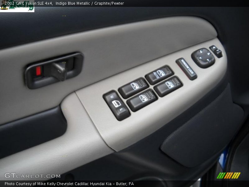 Indigo Blue Metallic / Graphite/Pewter 2002 GMC Yukon SLE 4x4