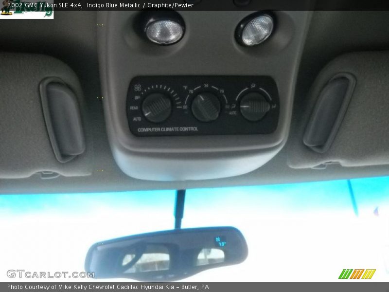 Indigo Blue Metallic / Graphite/Pewter 2002 GMC Yukon SLE 4x4