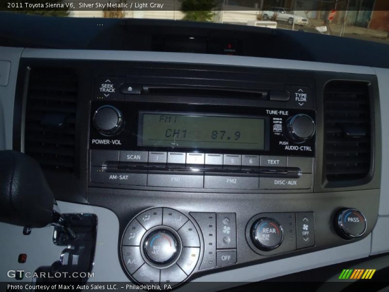 Silver Sky Metallic / Light Gray 2011 Toyota Sienna V6