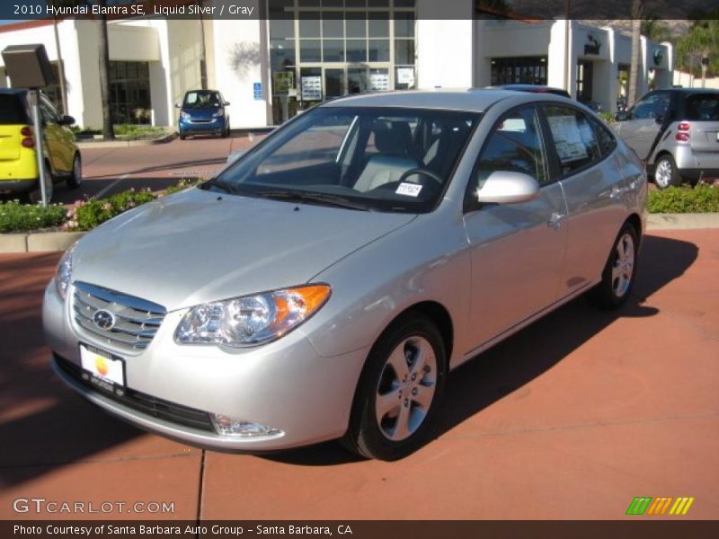 Liquid Silver / Gray 2010 Hyundai Elantra SE