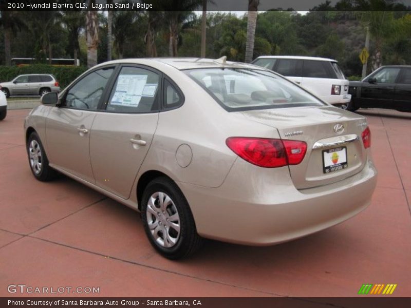 Laguna Sand / Beige 2010 Hyundai Elantra GLS