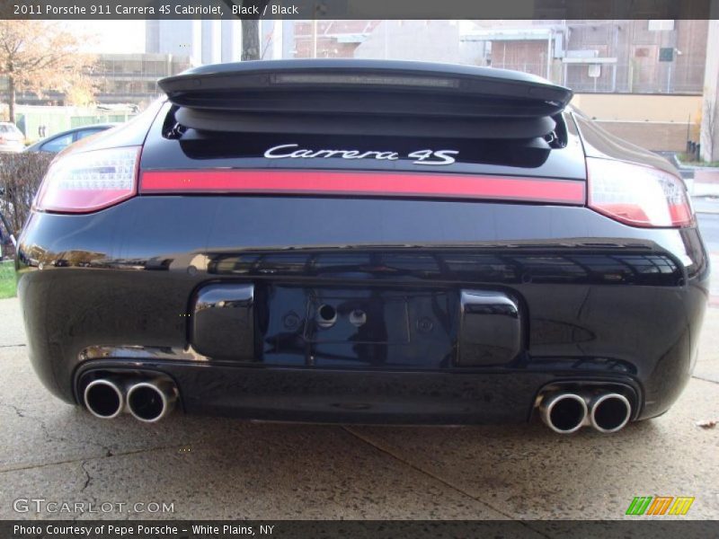 Black / Black 2011 Porsche 911 Carrera 4S Cabriolet
