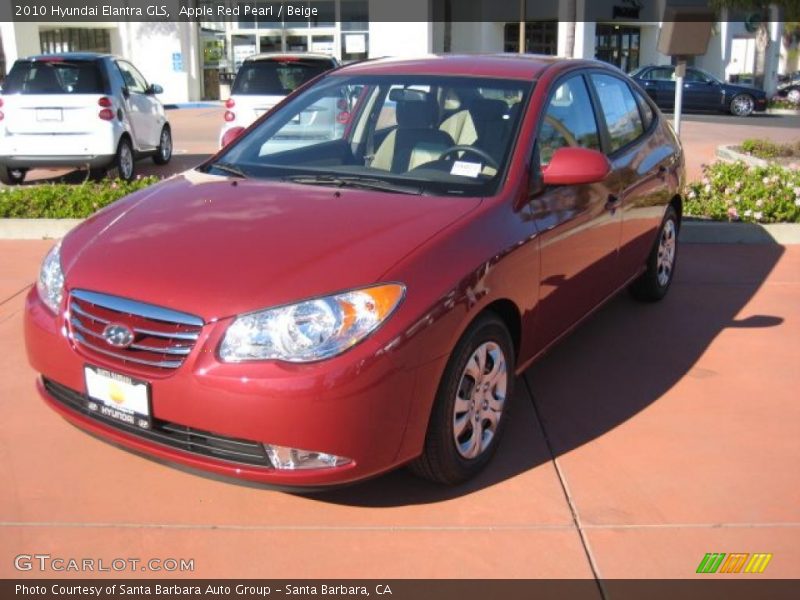 Apple Red Pearl / Beige 2010 Hyundai Elantra GLS