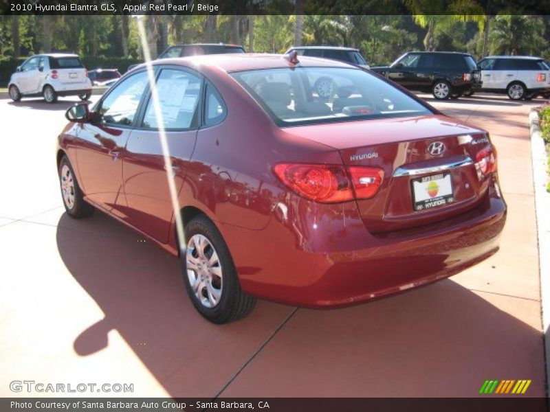 Apple Red Pearl / Beige 2010 Hyundai Elantra GLS