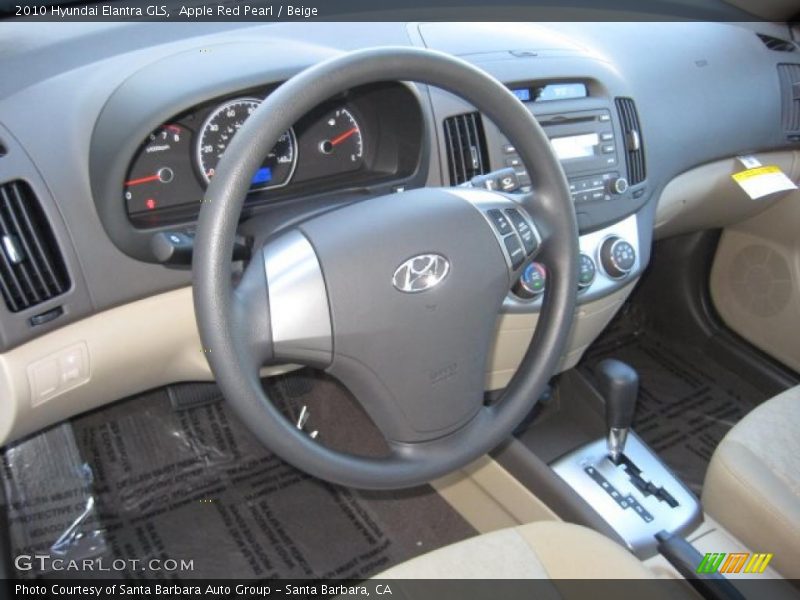 Apple Red Pearl / Beige 2010 Hyundai Elantra GLS