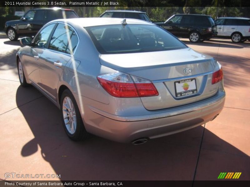 Platinum Metallic / Jet Black 2011 Hyundai Genesis 3.8 Sedan