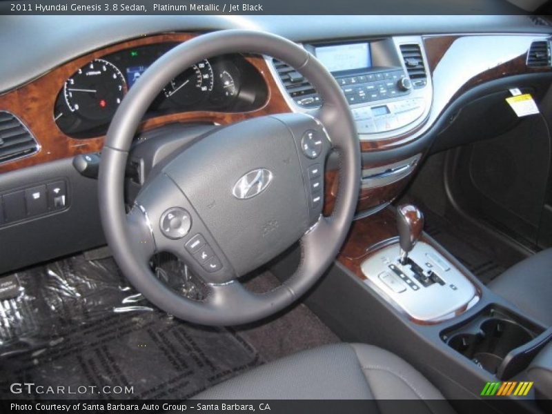 Platinum Metallic / Jet Black 2011 Hyundai Genesis 3.8 Sedan