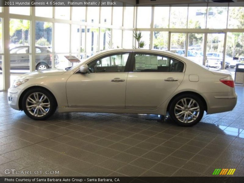 Platinum Metallic / Jet Black 2011 Hyundai Genesis 4.6 Sedan