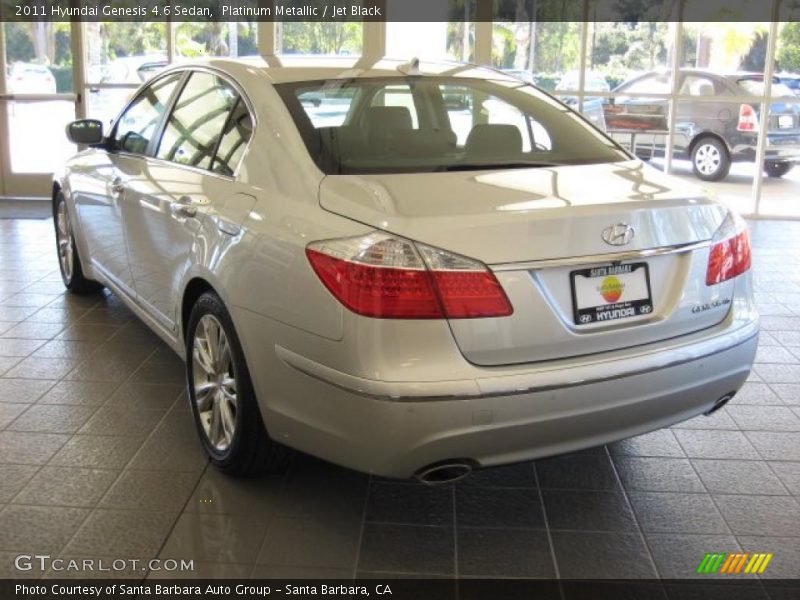 Platinum Metallic / Jet Black 2011 Hyundai Genesis 4.6 Sedan