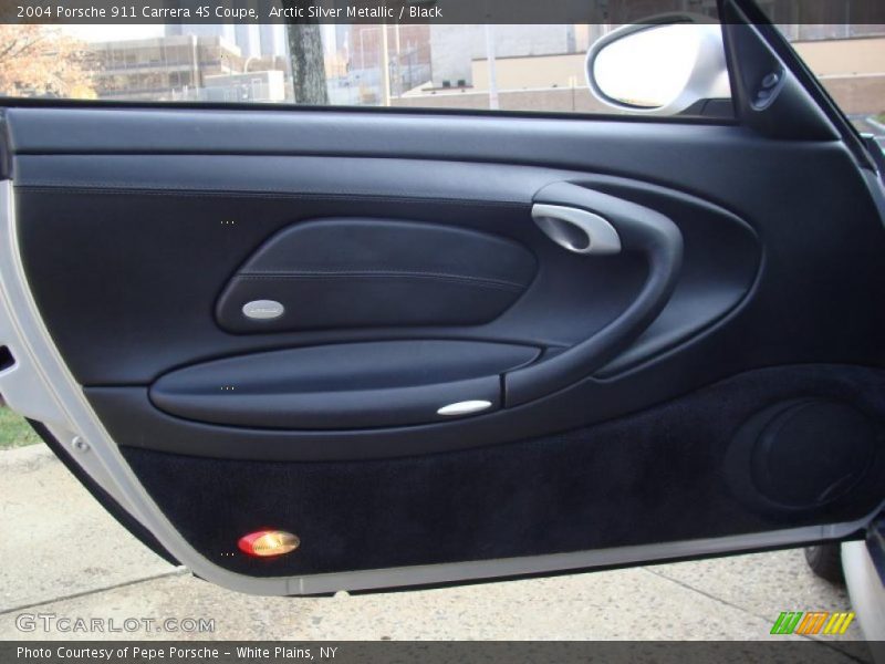 Arctic Silver Metallic / Black 2004 Porsche 911 Carrera 4S Coupe