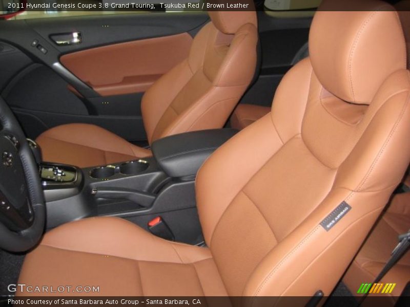 Tsukuba Red / Brown Leather 2011 Hyundai Genesis Coupe 3.8 Grand Touring