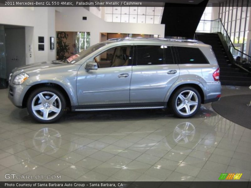 Palladium Silver Metallic / Cashmere 2011 Mercedes-Benz GL 550 4Matic