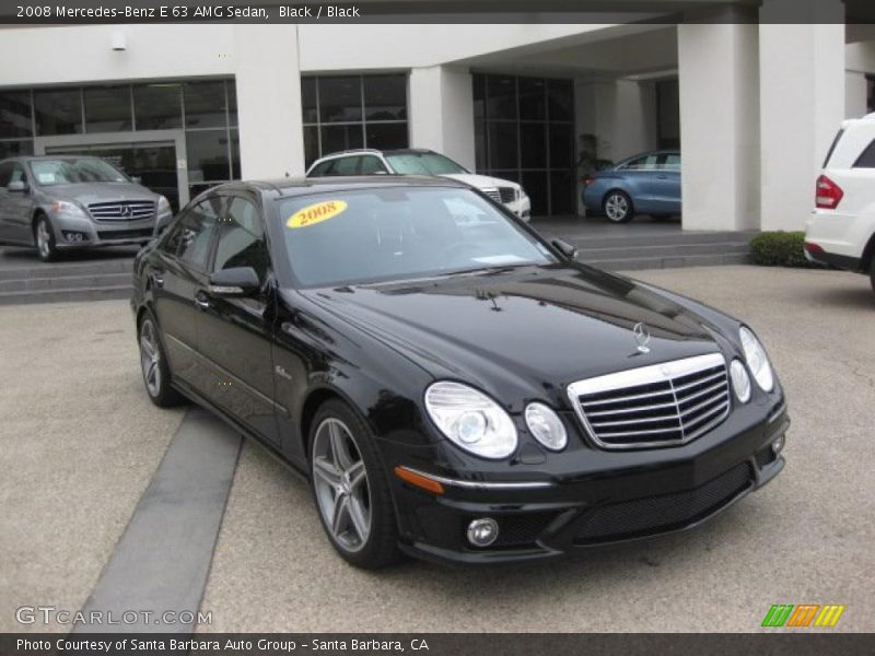 Black / Black 2008 Mercedes-Benz E 63 AMG Sedan