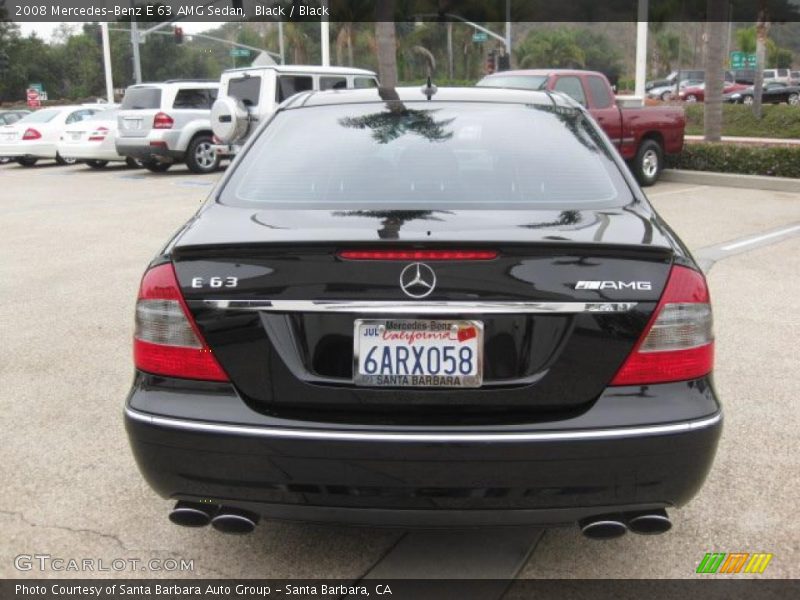 Black / Black 2008 Mercedes-Benz E 63 AMG Sedan