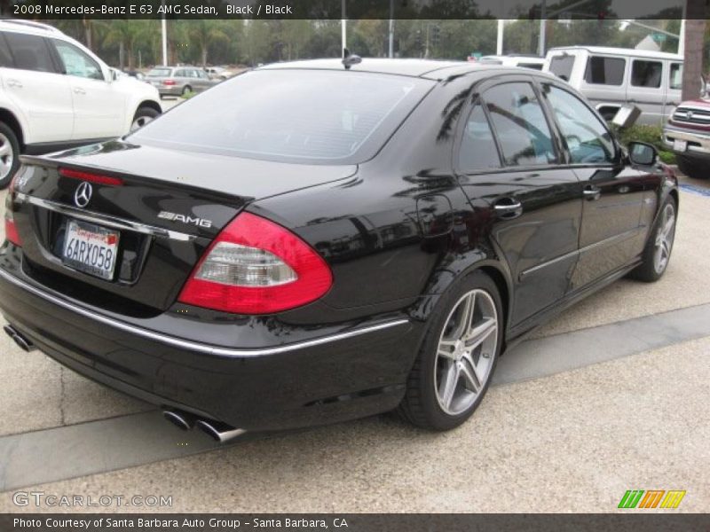 Black / Black 2008 Mercedes-Benz E 63 AMG Sedan