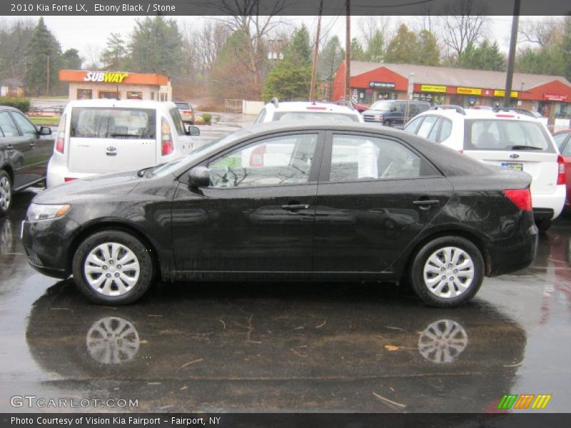 Ebony Black / Stone 2010 Kia Forte LX