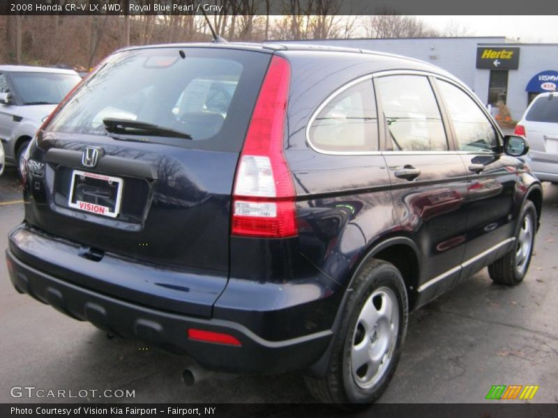 Royal Blue Pearl / Gray 2008 Honda CR-V LX 4WD