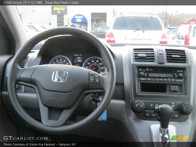 Royal Blue Pearl / Gray 2008 Honda CR-V LX 4WD