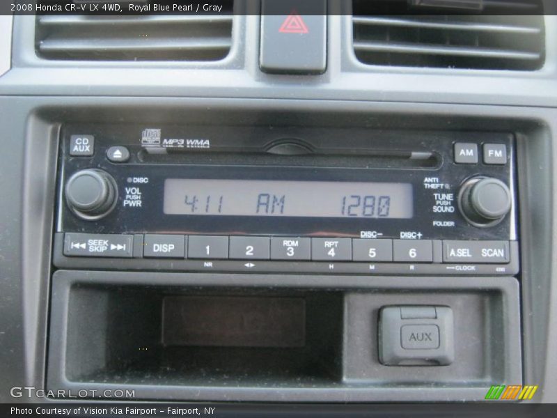 Royal Blue Pearl / Gray 2008 Honda CR-V LX 4WD