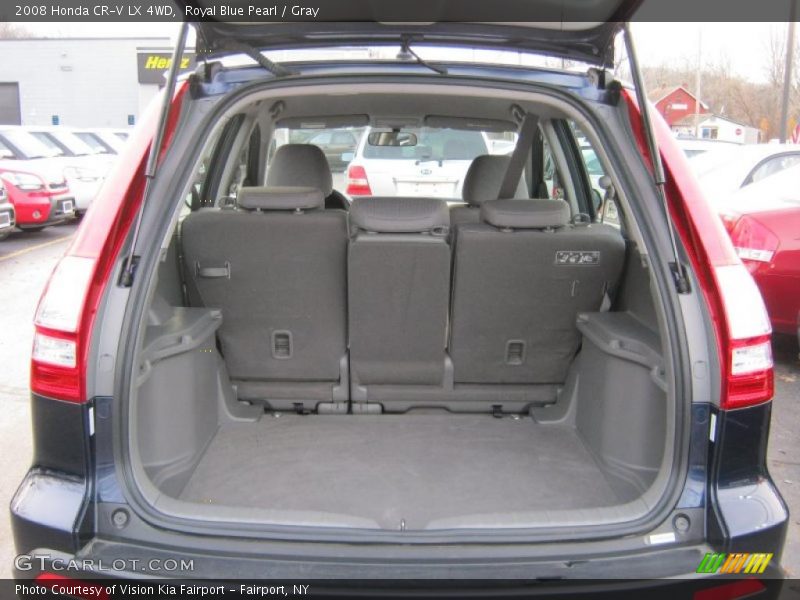 Royal Blue Pearl / Gray 2008 Honda CR-V LX 4WD