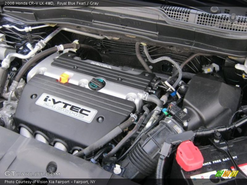 Royal Blue Pearl / Gray 2008 Honda CR-V LX 4WD
