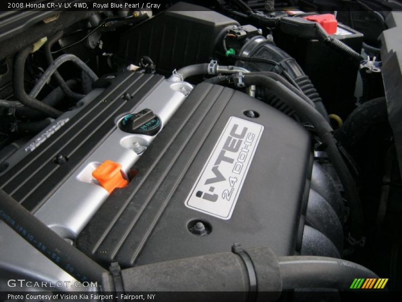 Royal Blue Pearl / Gray 2008 Honda CR-V LX 4WD