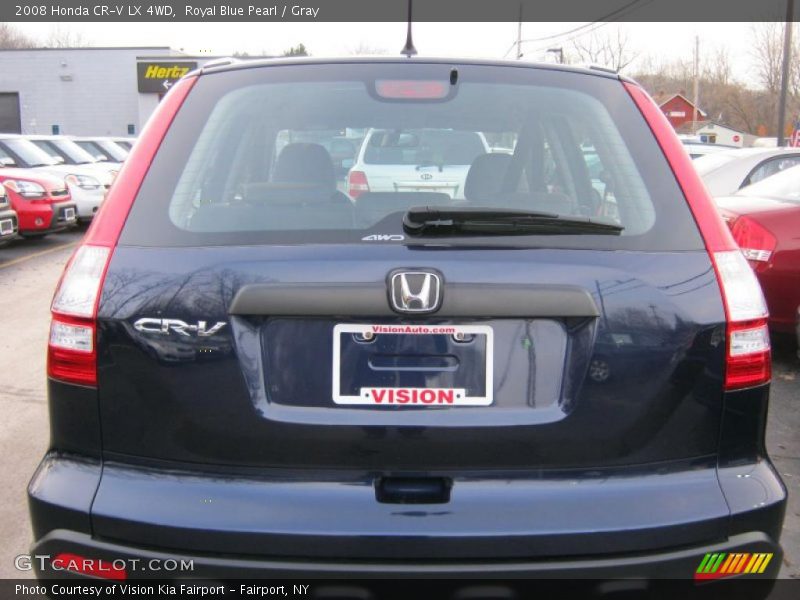 Royal Blue Pearl / Gray 2008 Honda CR-V LX 4WD