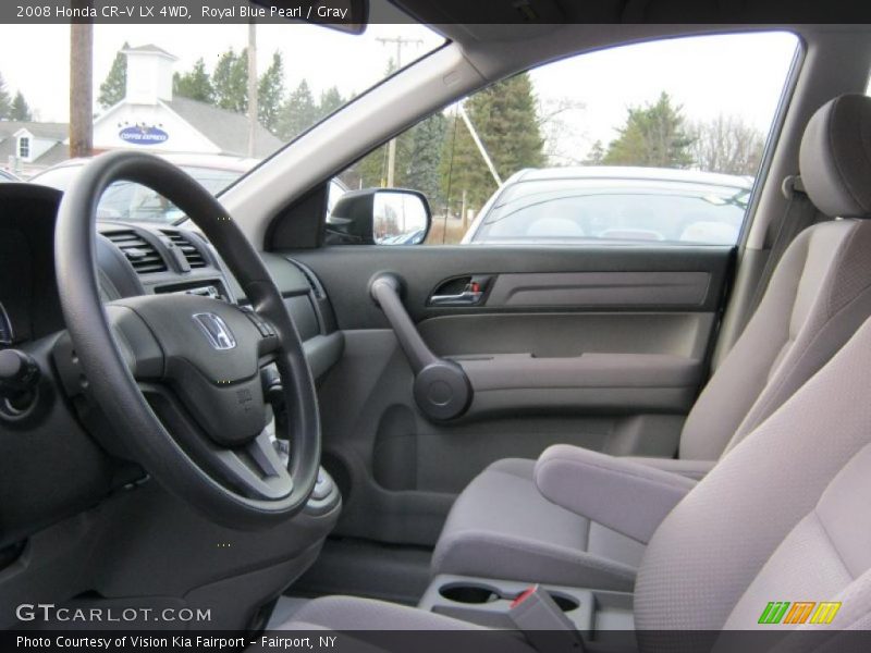 Royal Blue Pearl / Gray 2008 Honda CR-V LX 4WD