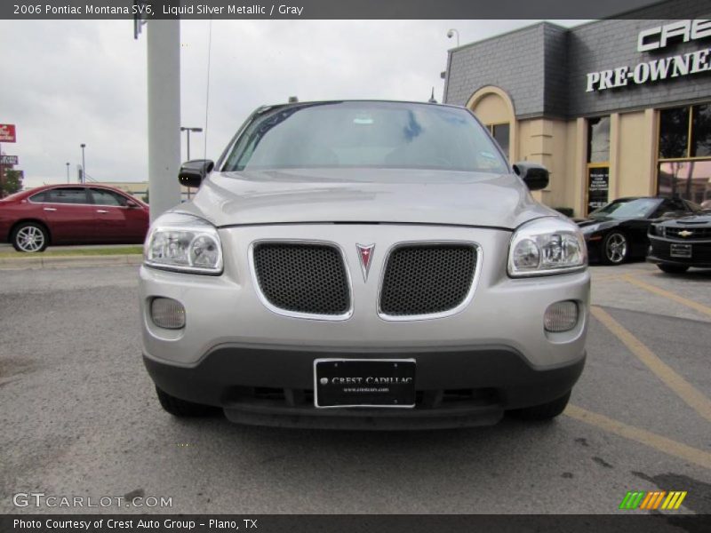 Liquid Silver Metallic / Gray 2006 Pontiac Montana SV6