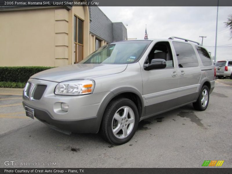 Liquid Silver Metallic / Gray 2006 Pontiac Montana SV6