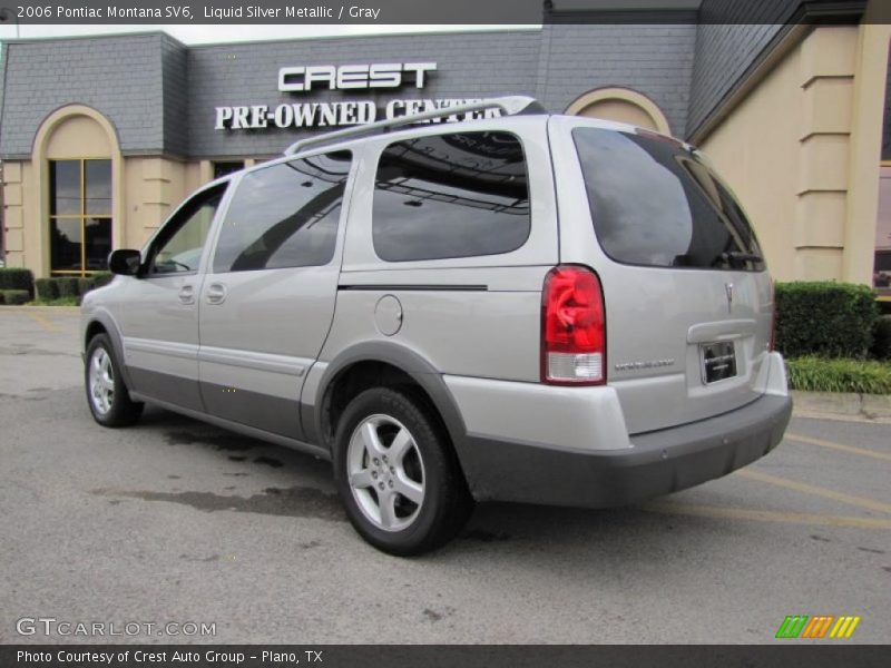 Liquid Silver Metallic / Gray 2006 Pontiac Montana SV6