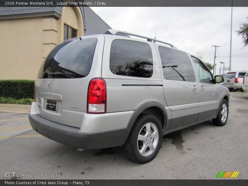 Liquid Silver Metallic / Gray 2006 Pontiac Montana SV6