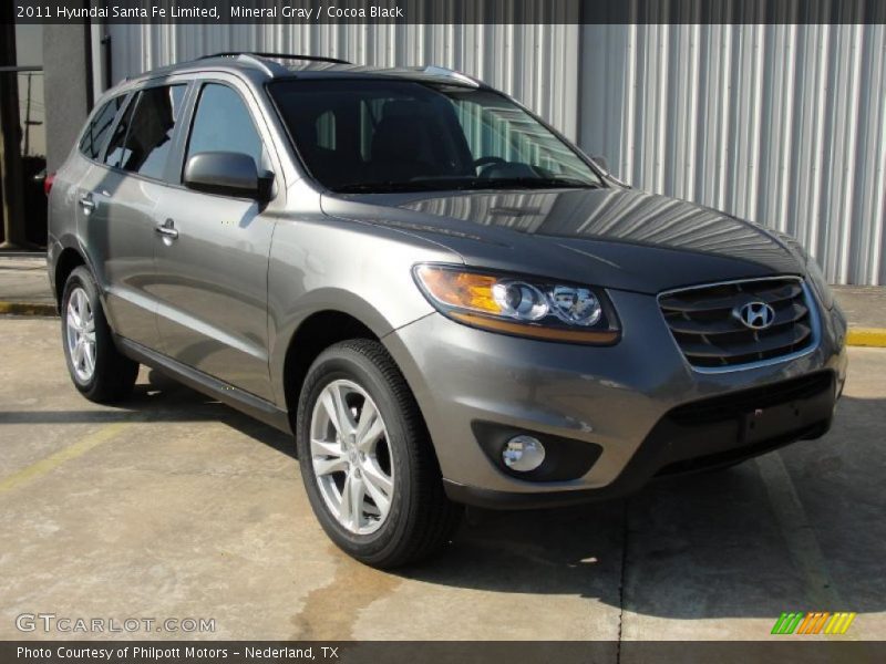 Mineral Gray / Cocoa Black 2011 Hyundai Santa Fe Limited