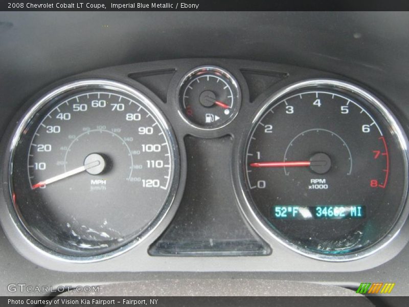 Imperial Blue Metallic / Ebony 2008 Chevrolet Cobalt LT Coupe