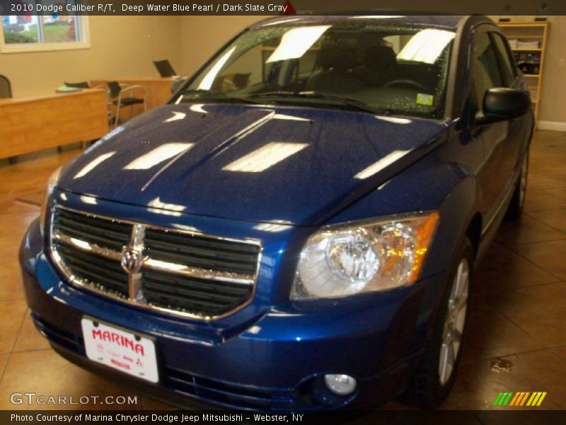 Deep Water Blue Pearl / Dark Slate Gray 2010 Dodge Caliber R/T