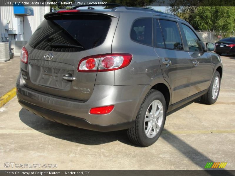 Mineral Gray / Cocoa Black 2011 Hyundai Santa Fe Limited