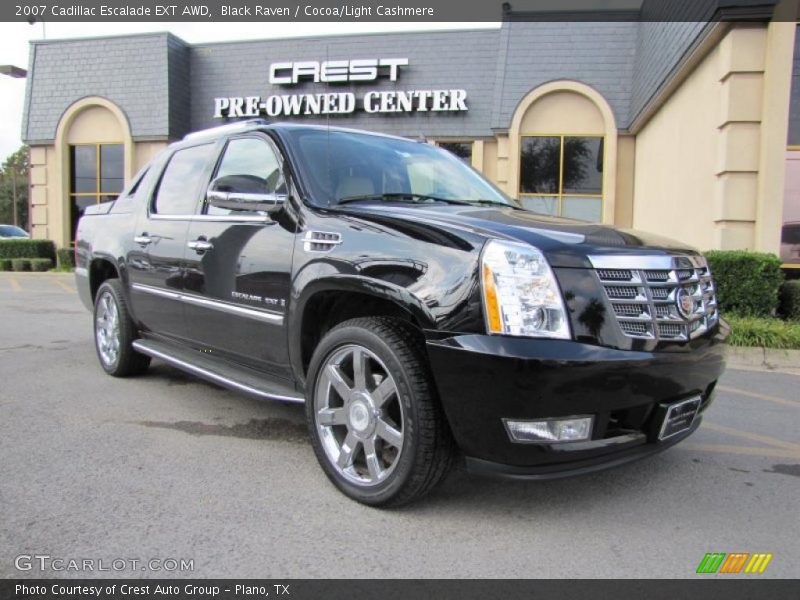 Black Raven / Cocoa/Light Cashmere 2007 Cadillac Escalade EXT AWD