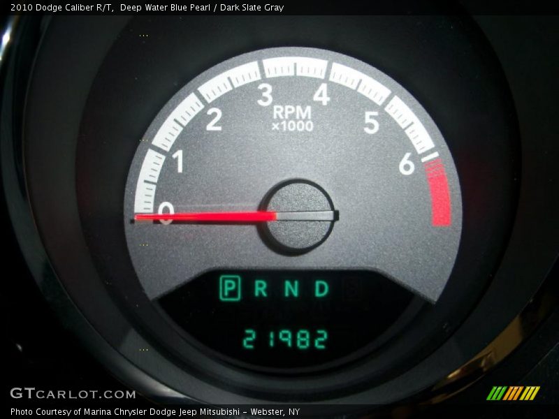 Deep Water Blue Pearl / Dark Slate Gray 2010 Dodge Caliber R/T