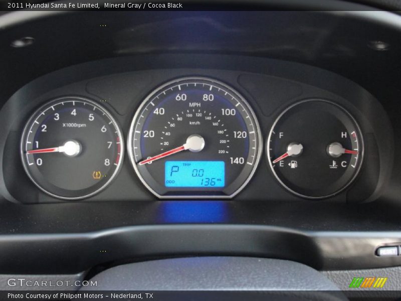  2011 Santa Fe Limited Limited Gauges