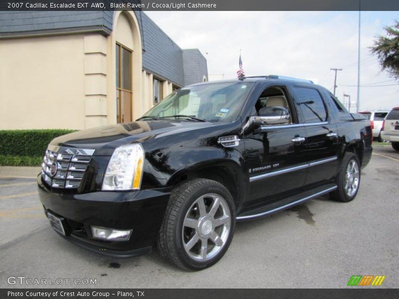 Black Raven / Cocoa/Light Cashmere 2007 Cadillac Escalade EXT AWD