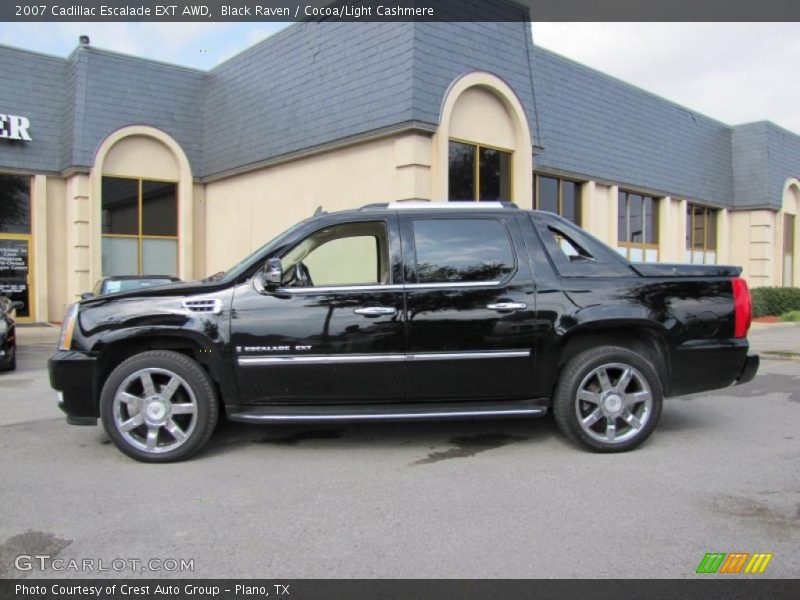 Black Raven / Cocoa/Light Cashmere 2007 Cadillac Escalade EXT AWD