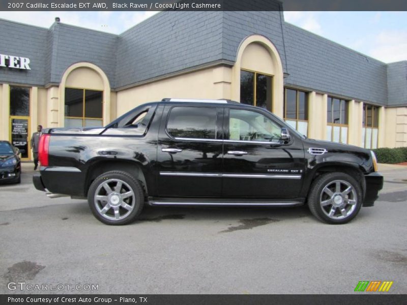 Black Raven / Cocoa/Light Cashmere 2007 Cadillac Escalade EXT AWD