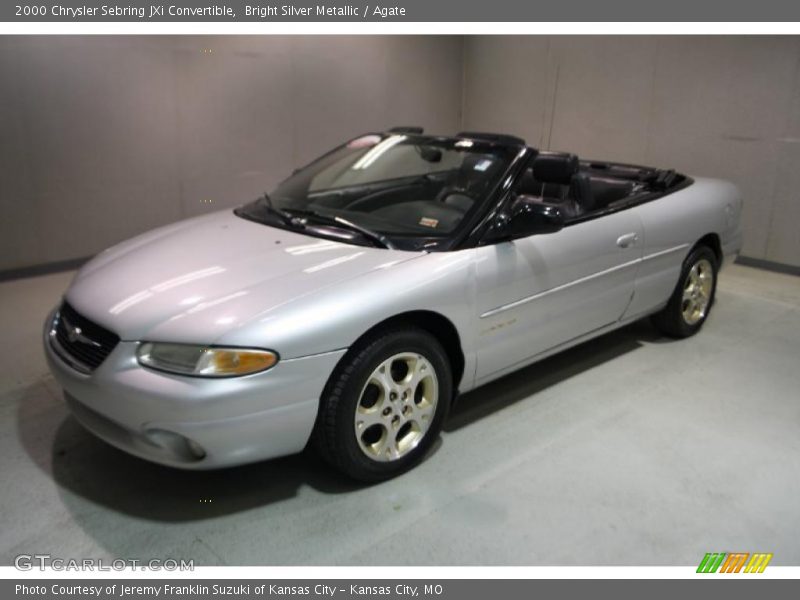 Bright Silver Metallic / Agate 2000 Chrysler Sebring JXi Convertible